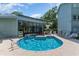 A community pool featuring shallow end with railing with pool house in the background at 5905 South Kings Hwy. # 4107-D, Myrtle Beach, SC 29575