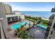 Overhead view of the resort's pool, beach access, and oceanfront setting at 7200 N Ocean Blvd. # 662, Myrtle Beach, SC 29572