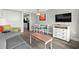 Comfortable living space featuring a dining area, well-equipped kitchen, and modern decor at 7200 N Ocean Blvd. # 662, Myrtle Beach, SC 29572