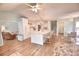 Spacious open kitchen with island and seating open to living and dining areas at 807 Lalton Dr., Conway, SC 29526