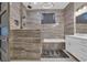 Modern bathroom featuring a soaking tub, tiled shower, and dual showerheads at 823 Waterton Ave., Myrtle Beach, SC 29579