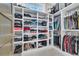 Walk-in closet with custom shelving and clothing racks for ample storage at 823 Waterton Ave., Myrtle Beach, SC 29579