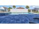 Beautiful pool with stone waterfall feature and surrounding pavers at 823 Waterton Ave., Myrtle Beach, SC 29579