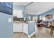 Kitchen and living area featuring modern lighting and spacious living at 881 Palmetto Trail # 103, Myrtle Beach, SC 29577
