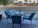 Relaxing patio area with comfortable seating overlooking a serene pond and lush landscaping at 1101 Louise Costin Ln. # 1308, Murrells Inlet, SC 29576