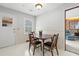 Sunny dining nook with backyard access, perfect for casual meals and entertaining at 115 Carolina Ave., Mullins, SC 29574