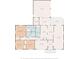 Detailed floor plan showing layout including living spaces, bedrooms, and garage at 115 Carolina Ave., Mullins, SC 29574