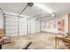 Spacious two-car garage with ample room for parking and storage at 115 Carolina Ave., Mullins, SC 29574