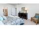 Comfortable bedroom features plush carpeting, neutral walls, and well-appointed decor at 1450 Nokota Dr., Conway, SC 29526