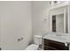 Clean and simple powder room with modern fixtures and classic finishes at 159 Terracina Circle, Myrtle Beach, SC 29588