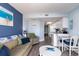 Open-concept living space with a view into the kitchen and dining area at 161 Seawatch Dr. # 808, Myrtle Beach, SC 29572