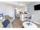 Open-concept living space with a view into the kitchen and dining area at 161 Seawatch Dr. # 808, Myrtle Beach, SC 29572