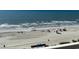 An aerial view showcasing the beautiful beach and ocean at 1625 S Ocean Blvd. # 802, North Myrtle Beach, SC 29582