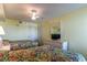 Relax in this comfortable bedroom with two beds, a ceiling fan, and stylish decor at 1625 S Ocean Blvd. # 802, North Myrtle Beach, SC 29582