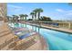 Inviting pool area with comfortable lounge chairs and ocean views at 1625 S Ocean Blvd. # 802, North Myrtle Beach, SC 29582