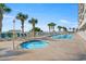 Enjoy the sunshine and relax by the pool and hot tub with lush landscaping at 1625 S Ocean Blvd. # 802, North Myrtle Beach, SC 29582