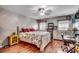 Light-filled bedroom with hardwood floors, stylish decor, and ample natural light at 177 Tibton Circle, Myrtle Beach, SC 29588