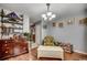 Inviting living room with hardwood floors, stylish shelving, and comfortable seating arrangement at 177 Tibton Circle, Myrtle Beach, SC 29588