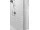 A close-up of a modern shower with white subway tiles and a rainfall shower head at 201 River Rd., Georgetown, SC 29440