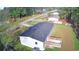 Aerial view showcasing the backyard deck, expansive yard and treed lot at 2016 Misty Morning Dr., Conway, SC 29527