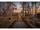 This dock and boat house provides a private riverfront retreat to enjoy the waterfront at sunset at 208 Wahee Pl., Conway, SC 29527