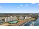 A gorgeous aerial view of the waterway and the waterway community at 2151 Bridge View Ct. # 1-1103, North Myrtle Beach, SC 29582