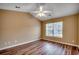 Spacious bedroom with ceiling fan and large window offering natural light at 2720 Marengo Ln. # 2720, Conway, SC 29526