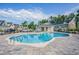 Community pool with bath house surrounded by residential neighborhood at 308 Golan Circle # A, Myrtle Beach, SC 29579