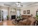 Bright living room with a fireplace and elegant decor at 387 Foxtail Dr., Longs, SC 29568