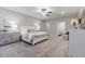 Spacious main bedroom with an ensuite bathroom, and walk-in closet offering luxurious living at 395 S Crow Creek Dr. # 1704, Calabash, NC 28467