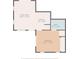 Floorplan view showing living room, kitchen, bathroom, and bedroom dimensions at 408 Tree Top Ct. # A, Myrtle Beach, SC 29588
