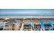 Aerial view of colorful beachfront homes by the ocean at 4103 N Ocean Blvd. # 304, North Myrtle Beach, SC 29582