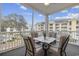 Relaxing outdoor patio space with seating and views of nearby buildings at 601 N Hillside Dr. # 2235, North Myrtle Beach, SC 29582