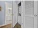 Convenient stacked washer and dryer located in a closet near the bathroom at 6015 Catalina Dr. # 914, North Myrtle Beach, SC 29582