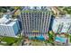 High-rise condo building with pool and ocean views, offering a luxurious beachfront lifestyle at 6804 N Ocean Blvd. # 1639, Myrtle Beach, SC 29572