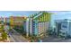 Beautiful ocean-front Monterey Bay Suites resort featuring colorful architecture, on-site parking, and beautiful landscaping at 6804 N Ocean Blvd. # 1639, Myrtle Beach, SC 29572