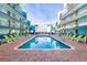 Inviting pool area featuring lounge chairs and a brick deck, perfect for relaxation and enjoying the sun at 6804 N Ocean Blvd. # 1639, Myrtle Beach, SC 29572