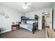 Inviting bedroom offering a bunk bed and decoratively designed mirrors, creating a stylish space at 705 Beach Walk Pl. # 705, Myrtle Beach, SC 29577