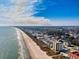 Aerial view of condos and beach homes along the coastline at 707 S Ocean Blvd. # 304, North Myrtle Beach, SC 29582