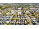 Beautiful aerial shot of a neighborhood with shopping and dining close by and lush green trees at 7809 Monarch Dr., Myrtle Beach, SC 29572