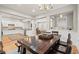 Open concept dining area adjacent to kitchen and living room; perfect for gathering at 7809 Monarch Dr., Myrtle Beach, SC 29572