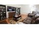 Inviting living room boasts hardwood floors, a fireplace, and plenty of room for entertaining at 793 Drawbridge Dr., Conway, SC 29526