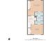 Floor plan of the home with Primary bedroom, bedroom, hall, three bathrooms and total of 1016 sq ft at 830 44Th Ave. N # L2, Myrtle Beach, SC 29577
