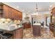 Spacious kitchen with custom cabinets, granite countertops, and stainless steel appliances at 898 Bluffview Dr., Myrtle Beach, SC 29579