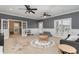 Large living room with seating and a play area and an abundance of natural light at 898 Bluffview Dr., Myrtle Beach, SC 29579