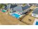A beautiful backyard featuring a pool, and outdoor furniture at 931 Henry James Dr., Myrtle Beach, SC 29579