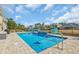 A crystal-clear pool and brick surround offer the perfect spot for relaxation at 931 Henry James Dr., Myrtle Beach, SC 29579