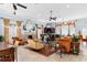 The clubhouse boasts a living room with multiple seating options and a bar for entertaining at 9750 Leyland Dr. # 2, Myrtle Beach, SC 29572