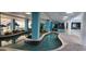 Unique indoor pool with serene water features and tropical landscaping, a tranquil retreat at 1501 S Ocean Blvd. S # 1041, Myrtle Beach, SC 29577