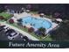 Community pool and amenity center, featuring lounge chairs and manicured landscaping at 1013 Jase Dr., Longs, SC 29568